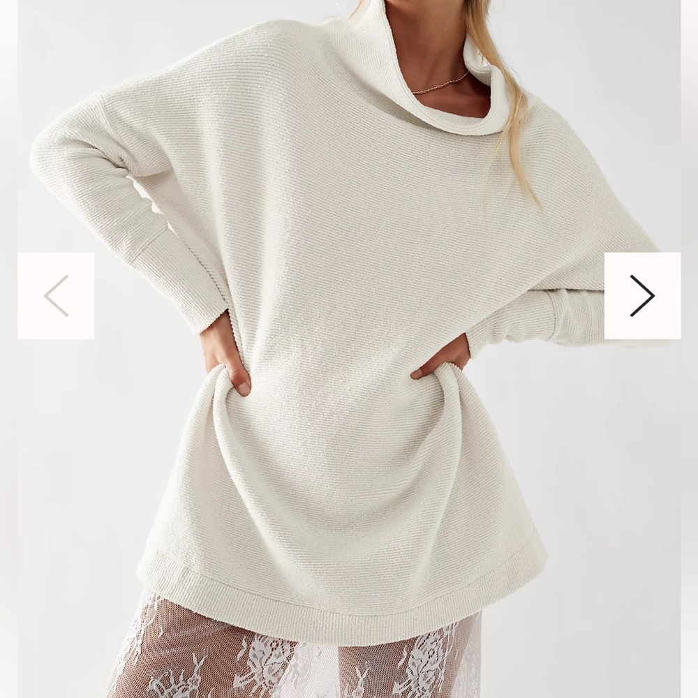 Free people ottoman slouch sweater ivory
